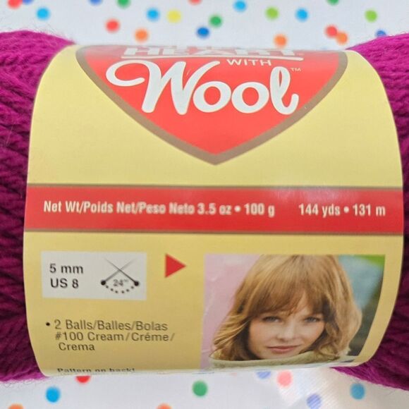 Red Heart Yarn Wool Bundle, TROPICAL NICKEL DHALIA - Picture 7 of 11